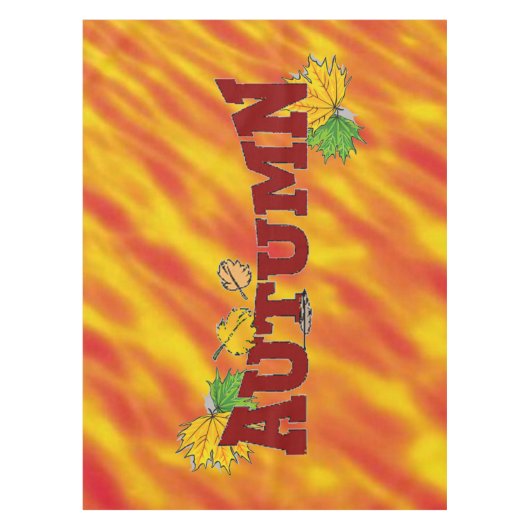 秋の美しい- テーブルクロス (正面)