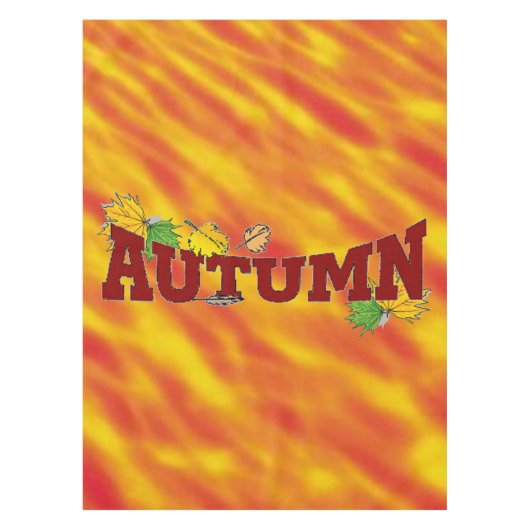 秋の美しい- テーブルクロス (正面)