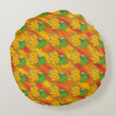 秋の美しい- ラウンドクッション (裏面)