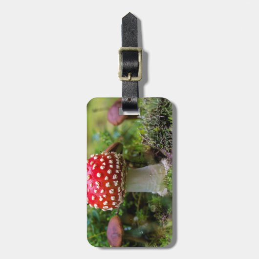 秋の美しい ラゲッジタグ (正面縦)