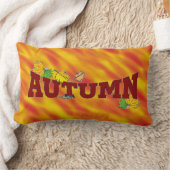 秋の美しい- ランバークッション (ブランケット)