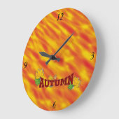 秋の美しい- ラージ壁時計 (傾斜)