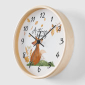 秋の美しい 壁時計 (傾斜)