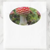 秋の美しい 楕円形シール (バッグ)