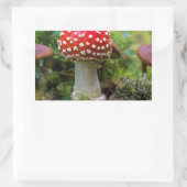 秋の美しい 長方形シール (バッグ)