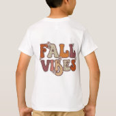 秋の美学コージー秋Tシャツ Tシャツ (裏面)