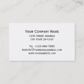 秋の羽の水の色のイラストレーション 名刺 (裏面)