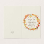 秋の聖なる書物、 経典をテーマにしたグリーティングカード (外部フラット)