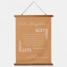 秋の聖なる書物、 経典をテーマにした木製ウォールタペストリー 吊り下げ型タペストリー