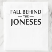 秋の背後に 長方形シール (バッグ)