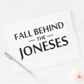 秋の背後に 長方形シール (封筒)