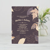 秋の背景の招待状 招待状 (スタンド正面)