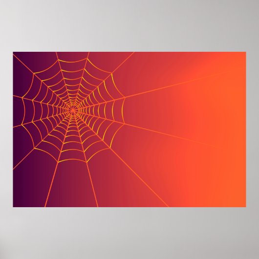 秋の背景ハロウィーン ポスター (正面)