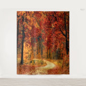 秋の背景 タペストリー (正面)