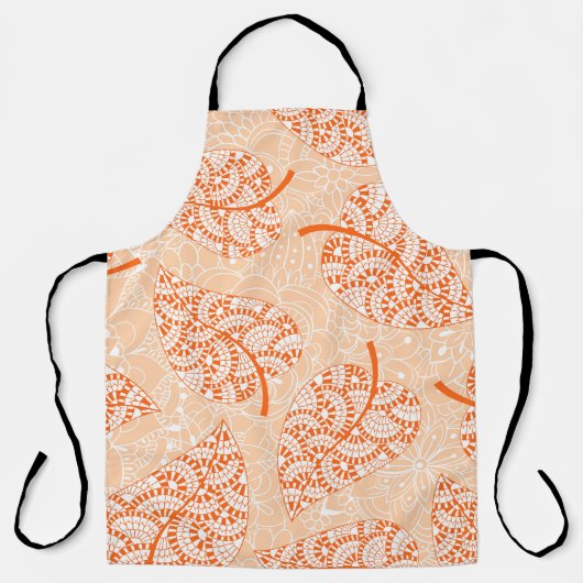 秋の背景。葉の継ぎ目のない模様の背景 エプロン (正面)