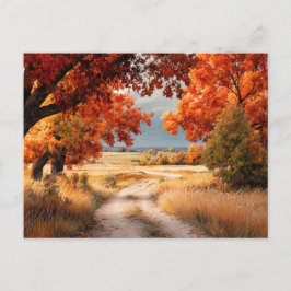秋の自然の風景 紅葉の風景 ポストカード