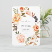 秋の自然フローラ写真の保存日付 セーブザデート (スタンド正面)