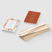 秋の自然フローラ結婚式 プログラムハンドファン ハンドファン (組立なし)