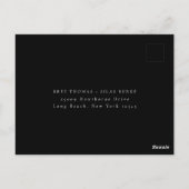 秋の自然フローラ食事の選択ウェディングRSVP ポストカード (裏面)