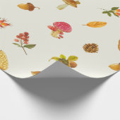 秋の自然・林業の贈り物 ラッピングペーパー (角)