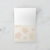 秋の自転車に乗るノートカード ノートカード (内部)