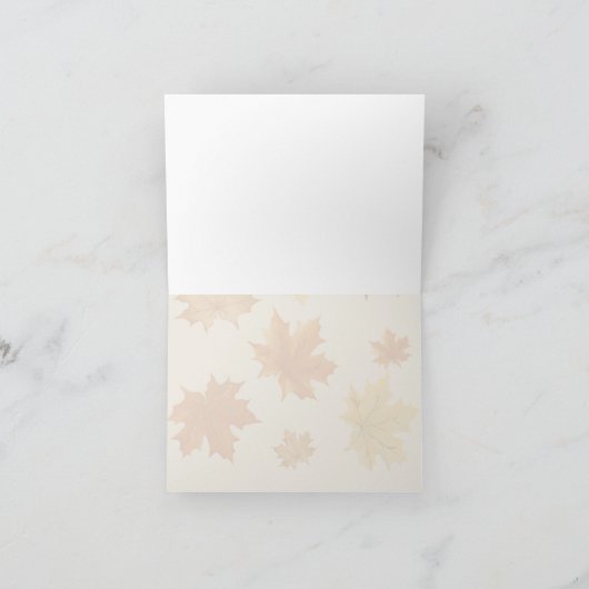 秋の自転車に乗るノートカード ノートカード (内部)