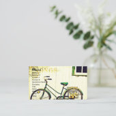 秋の自転車の歌 名刺 (スタンド正面)