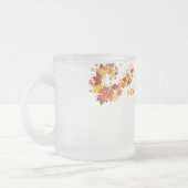 秋の至福結婚のマグカップ フロストグラスマグカップ (左)