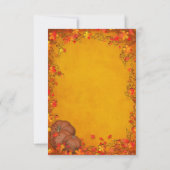 秋の至福結婚の御礼 サンキューカード (裏面)