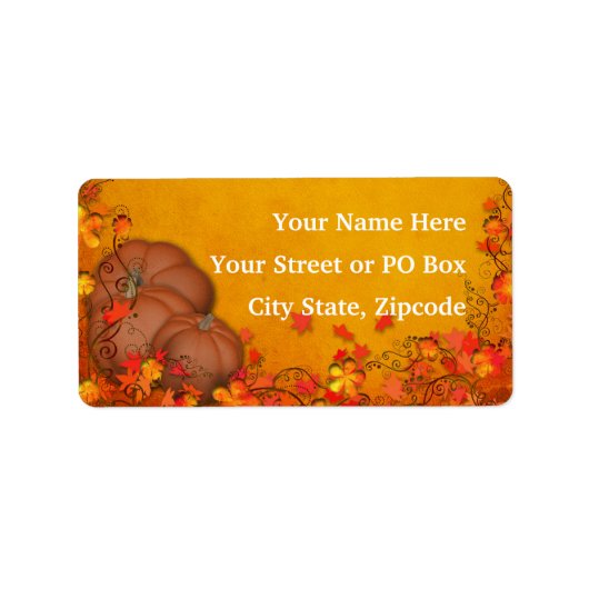 秋の至福結婚の ラベル (正面)