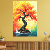 秋の至福 キャンバスプリント (インサイチュ (リビング))