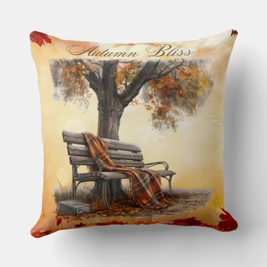 秋の至福 クッション (裏面)