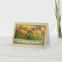 秋の色で咲き誇る丘の中腹