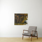 秋の色のヨーロッパの金色のカラマツ タペストリー (インサイチュ(横))