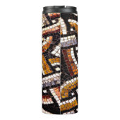 秋の色のローマのタイルモザイク タンブラー (裏面)