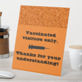 秋の色の予防接種のみペデスタルサイン 台座サイン (インサイチュ)