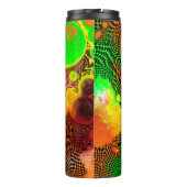 秋の色の抽象芸術の注絵画流 タンブラー (裏面)