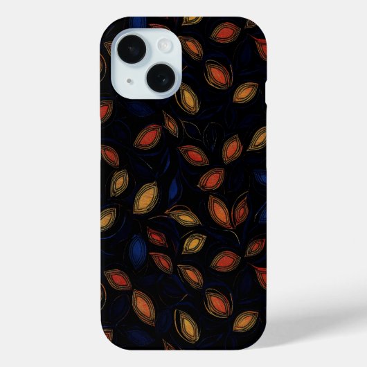 秋の色の抽象芸術パターン Case-Mate iPhoneケース (裏面)