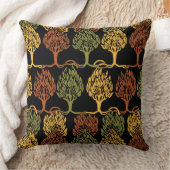 秋の色の木 クッション (ブランケット)