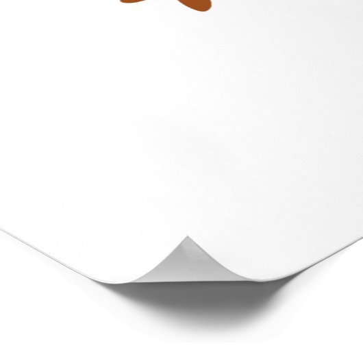 秋の色の植物のブーツ ポスター (角)