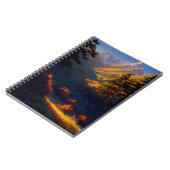 秋の色の毛布の山の谷 ノートブック (左側)