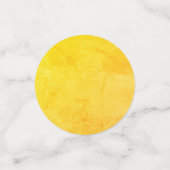 秋の色の男性トルコの尾の黄色いファンイン コンフェッティ (スモール正面)