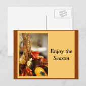 秋の色の花 –  ポストカード (正面/裏面)