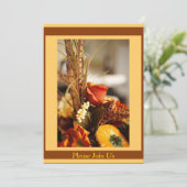 秋の色の花 –  招待状 (スタンド正面)