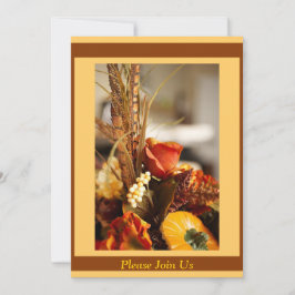 秋の色の花 – 招待状