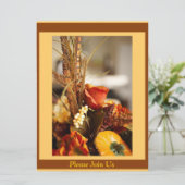 秋の色の花 –  招待状 (スタンド正面)