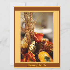 秋の色の花 – 招待状