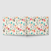 秋の色の葉パターン ゲストブック (全面)