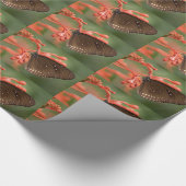 秋の色の蝶 ラッピングペーパー (角)