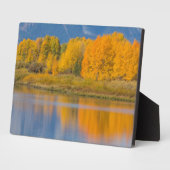 秋の色の《植物》アスペン フォトプラーク (側面)